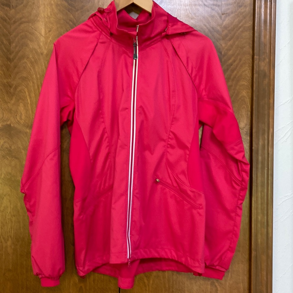 Zella Pink Athletic Jacket with removable hood. Size S.